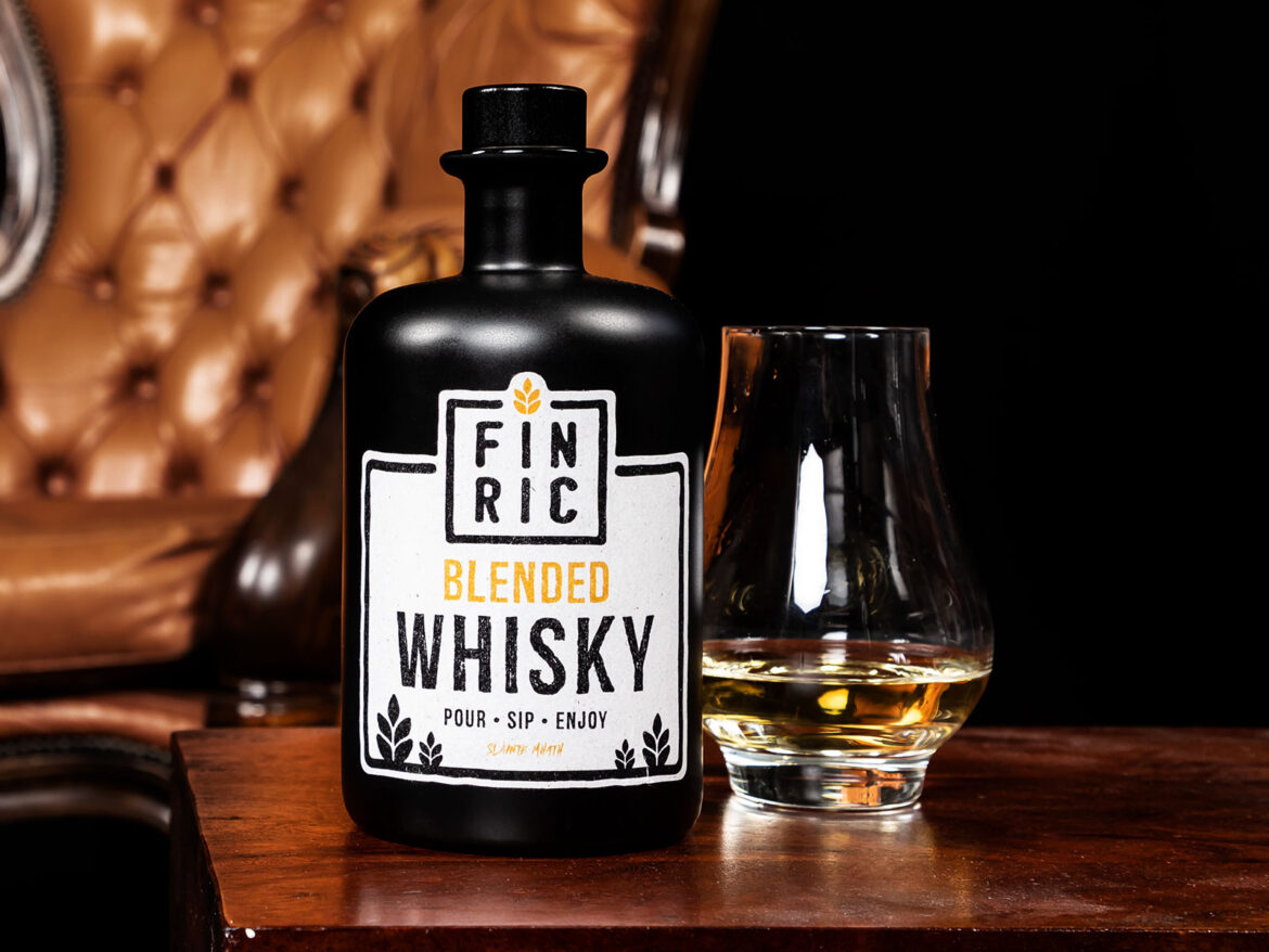 FINRIC Whisky Etikett - Printdesign